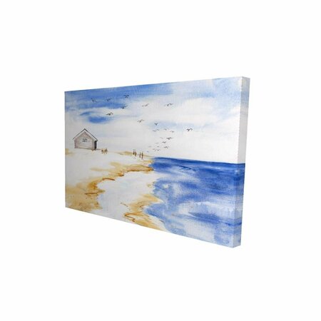 BEGIN HOME DECOR 20 x 30 in. House on the Beach-Print on Canvas 2080-2030-CO13